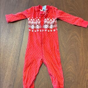 Hanna Andersson Red Snowflake pajamas